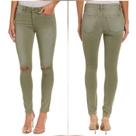 Joe's Jeans Military Green Knee Holes Skinny Ankle - Picture 9 of 10